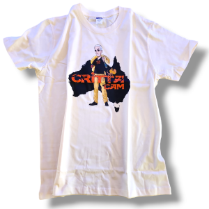 Critta Cam T-Shirt - Cartoon Pete - Cream